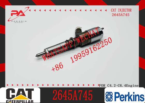 Buen precio Inyector de combustible diesel de ferrocarril común 2645A745 2645A746 2645A747 2645A749 2645A738 2645A753 2645A751 para el motor CAT C6.6 en línea