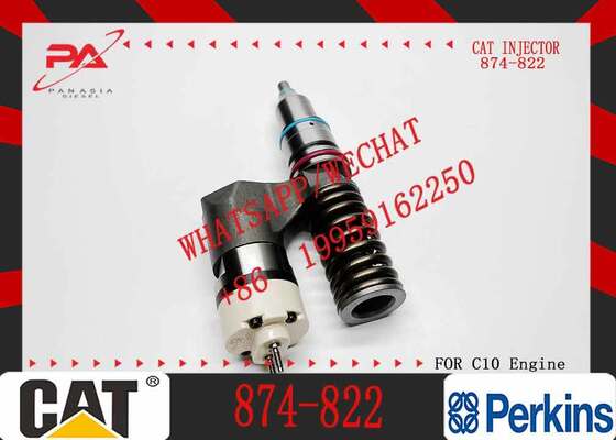 Buen precio Caterpillar original de alta calidad motor diesel inyector de combustible 874-822 874822 para el Cat C10 C11 C12 C13 Diesel motor de piezas originales nuevo inyector en línea