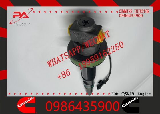 Good price Cummins original 0986435900 Fuel Injector Replacement for OEM Fits QSK38 QSK50 QSK19 QSK60 Diesel Engines EX3600 Construction Machinery Cross Refs 2882079 F00BJ00001 2867147 original new injector online