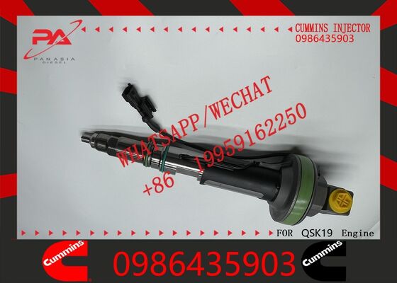 Good price Cummins original Construction Machinery Excavator Parts Fuel Injector 0986435903 Replacement for OEM Fits QSK19 QSK38 QSK50 QSK60 Engines Cross Ref 0986435901 for Diesel Trucks original new injector online