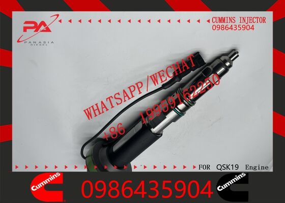 Good price Cummins original Diesel Injector 0986435904 Replacement for OEM Compatible with QSK19 QSK38 QSK60 Engines Cross Part Numbers:2882129 0986435615 Y431K05583 for Car Fuel System original new injector online