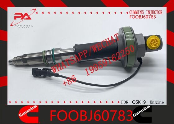 Good price Cummins original FOOBJ60783 Compatible Diesel Fuel Injector for QSK19 QSK38 QSK50 QSK60 Engines Matches Part Nos. FO0BJ60578 F00BJ10006 1000019903 Engine Machinery Parts original new injector online