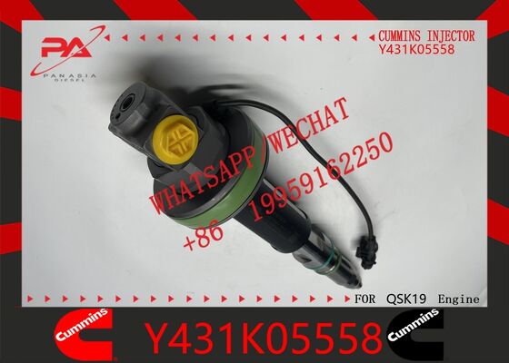 Good price Cummins original Construction Machinery Diesel Engine Parts: Y431K05558 Common Rail Fuel Injector Replacement for OEM Compatible with QSK19 & QSK60 Diesel Engines original new injector online