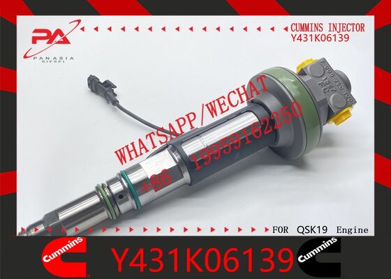 Хорошая цена Оригинальная дизельная форсунка Cummins Y431K06139, запасная часть для автомобилей, подходит для двигателей QSK19, QSK19-5, QSK38, QSK50, подходит для использования в экскаваторах. Связанный номер детали: 4358048, оригинальная новая форсунка онлайн