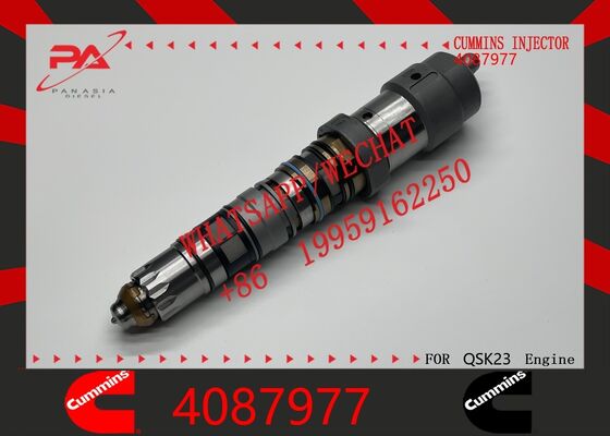 Bon prix Injecteur de carburant à rampe commune diesel HPI Cummins d'origine 4087977, remplacement pour pièces automobiles OEM, compatible avec les moteurs QSX23 QSK23 pour excavatrice minière, pulvérisateur, camion-benne, injecteur d'origine neuf en ligne