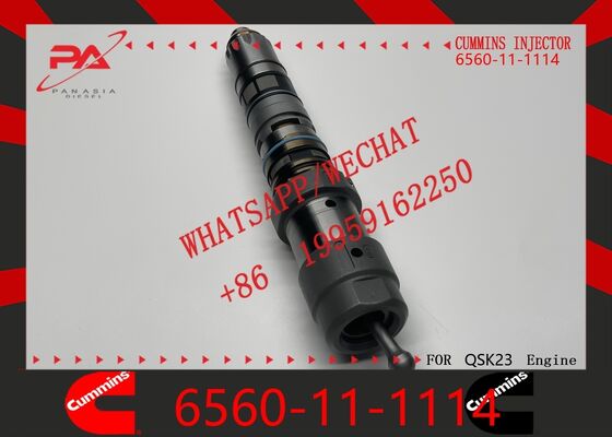 Good price Cummins original 6560-11-1114 Diesel Fuel Injector Replacement for OEM Engine Parts Compatible with 6560-11-1414 4088431 SAA6D1170E-3 PC1250-7 PC1250-8 original new injector online