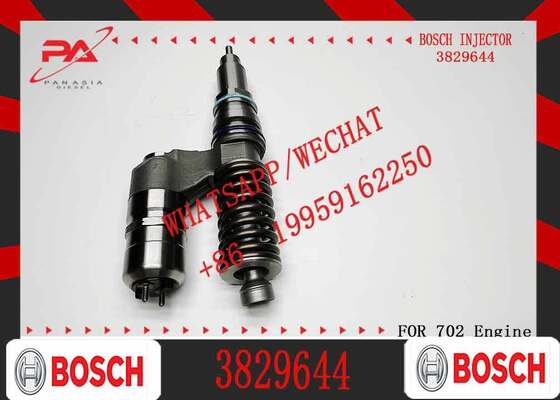 Buen precio Bosch original 3829644 Inyector de combustible para el tren común para D12 D12D TAD1242GE TAD1240VE Motor diesel de reemplazo para OEM 0414702013 0414702023 20440409 inyector original nuevo en línea