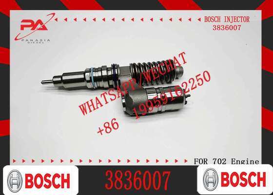 Buen precio Bosch original 3836007 inyector de unidad diesel para motor D12 TAD1240, reemplazo para OEM 0414702014 0414702022 inyector de combustible partes del motor inyector nuevo original en línea