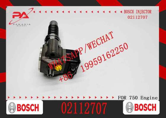 Buen precio Bomba de unidad de inyección de combustible Bosch original 02112707 para motor D6D D6E, excavadora EC160B EC210B EW145B, reemplazo para OEM 20460075 0414750003, inyector nuevo original en línea