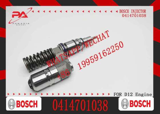 Buen precio Inyector de combustible diésel Bosch original 0414701038 Common Rail para piezas de repuesto del motor de excavadora R500 para OEM 0414701063 1548472 0414701039 inyector nuevo original en línea
