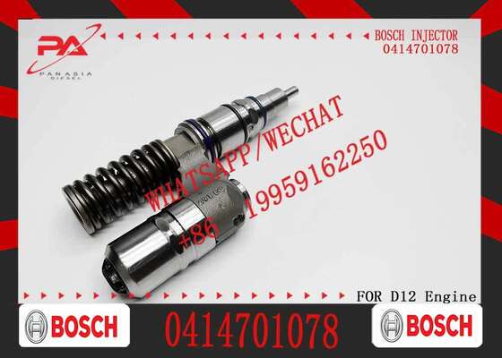 Хорошая цена Bosch оригинальный 0414701078 Инжекторы для железнодорожного транспорта Дизельное топливо Инжектор электронного блока для Scania DC16 Части тяжелых грузовиков Замена для OEM 0414701079 оригинальный новый инжектор онлайн