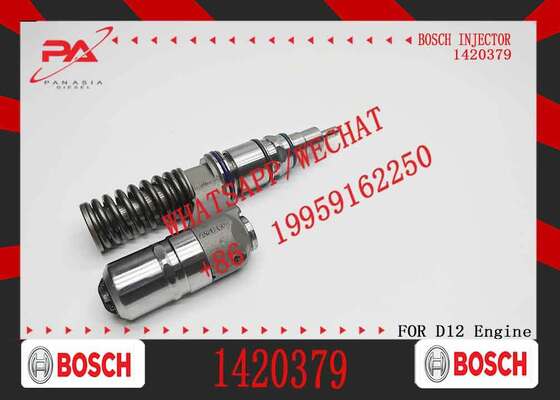 좋은 가격 DC12 DC16 D12 엔진용 보쉬 정품 1420379 디젤 연료 인젝터, OEM 1529750 1497385 트럭 굴삭기 자동차 부품 액세서리 정품 신품 인젝터 교체용 온라인으로
