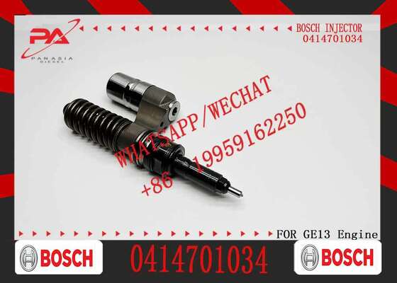 قیمت خوب انژکتور ریل مشترک اصلی بوش 0414701034 برای موتور GE13 انژکتور دیزل انژکتور حفار کامیون های سنگین جایگزین OEM 0414701033 انژکتور نو اصلی آنلاین