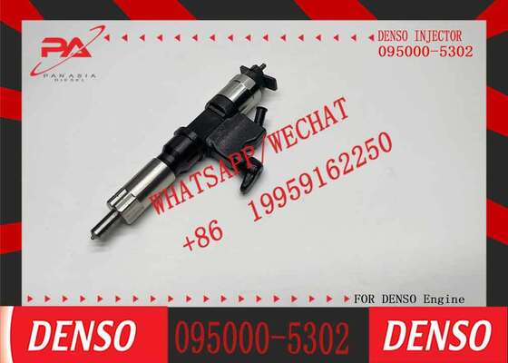 Bon prix Injecteur de carburant Denso original 095000-5302 Common Rail pour moteur diesel d'excavatrice J08E, remplacement pour OEM 23670-0130 23670-78020, injecteur neuf d'origine pour pièces de camion en ligne
