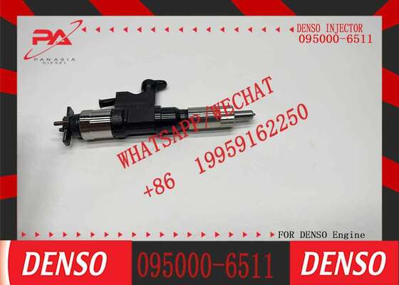 قیمت خوب انژکتور سوخت ریل مشترک اصلی دنزو 095000-6511 برای موتور دیزل 4 سیلندر 4.0 لیتری هینو 300 N04C N04C-TJ 23670-E0081 23670-79015 انژکتور اصلی نو آنلاین