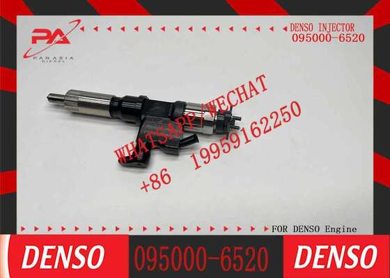 Buen precio Denso original 095000-6520 inyector de combustible de tren común para HINO NO4C N04C Excavadora de motor 23670-E0091 294200-0042 Inyector de combustible diesel reemplazo para OEM inyector original nuevo en línea