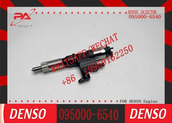 Buen precio Denso original 095000-6540 inyector de tren común diesel para N04C Dyna200 inyector de combustible de excavadora 23670-E0180 23670-78130 reemplazo para inyector nuevo original OEM en línea