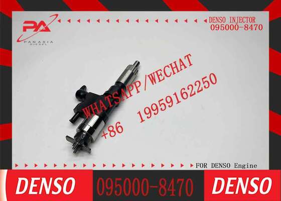 Buen precio Denso original 095000-8470 inyector de combustible de tren común para 4HK1 6HK1 motor diesel Excavadora de camión de piezas de repuesto para OEM 23670-E0420 23670-79095 inyector original nuevo en línea