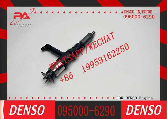 Buen precio Inyector de combustible Denso original Denso 095000-6290 6245-11-3100 para excavadora SAA6D170E-5A PC1250-8 PC450-8, piezas de repuesto para motor diésel, inyector nuevo original, nuevo original, nuevo inyector en línea