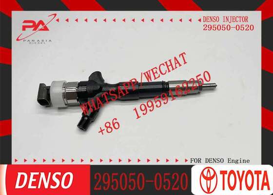 Buen precio Denso original Denso original Denso 295050-0520 Inyector de combustible diesel de tren común 23670-0L090 para Hilux 1KD-FTV 3.0L 2KD-FTV 2.5L Motor diesel Componentes nuevo inyector original nuevo inyector original en línea