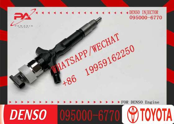 Buen precio Inyector de combustible diésel Denso Common Rail original Denso 095000-6770 23670-39145 para motor Toyota Hiace Hilux 2KD-FTV 2.5 D4D, inyector nuevo, inyector original nuevo en línea