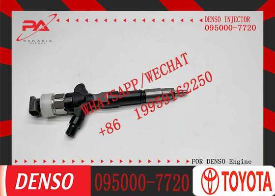 قیمت خوب انژکتور سوخت دیزل ریل مشترک اصلی دنزو 095000-7720 0950007720 برای موتور 1KD-FTV 3.0L D-4D لند کروزر پرادو J120 هایس قطعات موتور انژکتور اصلی نو آنلاین