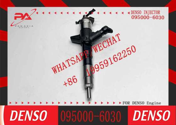 Harga bagus Denso asli 095000-6030 Pengumpulan Injektor Bahan Bakar Common Rail untuk Excavator Penggantian Mesin Diesel untuk OEM 33800-87000 6261-11-3200 Injektor baru asli on line