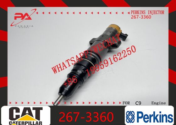 Καλή τιμή Perkins γνήσιο 267-3360 Injector καυσίμου ράγας ταιριάζει κινητήρα C9 330D MH 330D L Εκσκαφέας Μέρος 2673360 572-0119 557-7633 10R-2828 γνήσιο νέο injector σε απευθείας σύνδεση