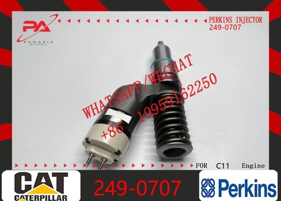 Good price Perkins original  Diesel Fuel Injector 249-0707 for C11 C13 Excavator Common Rail Replacement for OEM 239-4908 10R-7236 249-0708 original new injector online