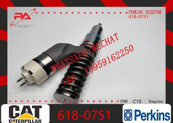 Good price Perkins original 618-0751 Diesel Common Rail Injector Fit Caterpillar C15 C27 C32 D10T2 990K Tractor Loader replacement for OEM original new injector online
