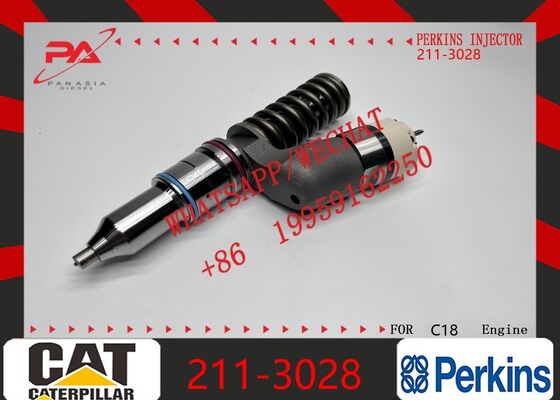 Buen precio Válvula de inyección de combustible diésel Perkins original Perkins 211-3028 para motor Perkins C18, inyector de repuesto nuevo, inyector original nuevo en línea