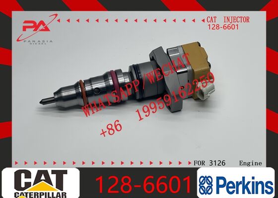 Harga bagus Injektor Diesel Common Rail Asli Caterpillar 128-6601 10R-0782, Nozzle Pengganti OEM untuk Mesin Diesel 3126B 3126E C7, Excavator 322C, Motor Grader 120H 135H, Loader injektor baru asli on line