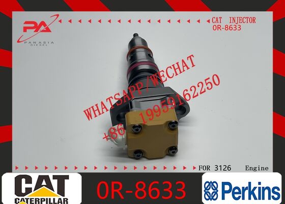 Harga bagus Caterpillar asli HEUI Fuel Injector Diesel Auto Parts 0R-8633 Penggantian untuk OEM Fit C3126 3126 Engine Excavator 322C 325C Truck, untuk aplikasi mesin diesel tugas berat asli injektor baru on line