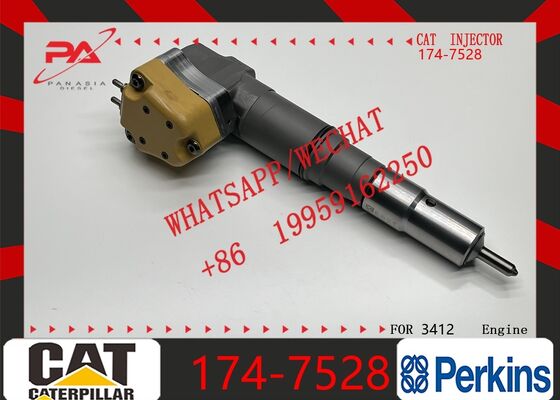 Harga bagus Injektor Bahan Bakar Mesin Diesel Caterpillar Asli 174-7528 Untuk Mesin Konstruksi, Kompatibel Dengan Caterpillar 3412 3412E, 10R1266, Pengganti Injektor Asli Baru OEM 20R-4148 on line