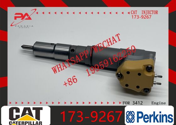 ราคาดี หัวฉีดน้ำมันเชื้อเพลิงรางร่วมของแท้ Caterpillar สำหรับ OEM 173-9267 ชิ้นส่วนเครื่องยนต์ดีเซลที่เข้ากันได้กับเครื่องยนต์ CAT 3412, 3412E, 3126B, 3512B และอุปกรณ์ 5110B หัวฉีดใหม่ของแท้ ออนไลน์