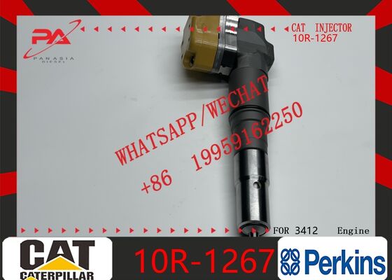 Harga bagus Caterpillar asli 10R-1267 Diesel Injector Penggantian bahan bakar untuk OEM 10R-1262 Kompatibel dengan CAT3126 3126 Truk Mesin Common Rail Fuel Injection Valves asli injektor baru on line