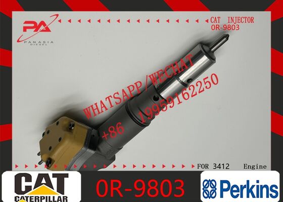 Dobra cena Caterpillar oryginalny Wtryskiwacz Diesla Common Rail Wtryskiwacz paliwa do silnika 3412 3412E C3412 0R-9803 Zastąpienie dla OEM kompatybilny z koparką 375 D9N Silnik ciężarowy Diesel Części oryginalny nowy wtryskiwacz w Internecie