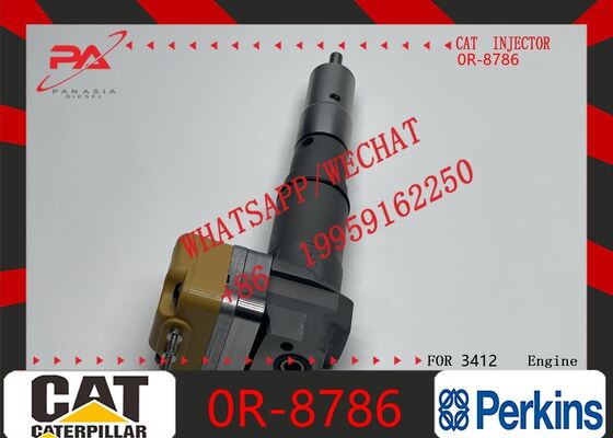 Harga bagus Caterpillar Original HP Diesel Parts Fuel Injector 0R-8786 Penggantian untuk OEM 10R0781, kompatibel dengan 10R-1266 untuk mesin C3412, 20R-0759 untuk Excavator D9N Mechanical Parts original new injector on line