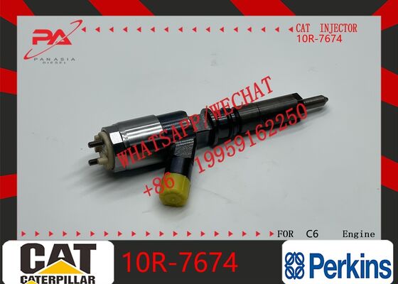 Goede prijs Caterpillar original Common Rail Fuel Injector for Caterpillar C6.6 C6.4 Engine, primary OE 10R-7674, cross reference OEs 10R-7672 10R-7669, Replacement for OEM 320-0677 original new injector online